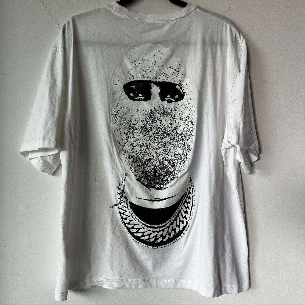 IH NOM UH NIT Paris Graphic T-Shirt Men’s XXL White Skii Mask Print Balaclava
